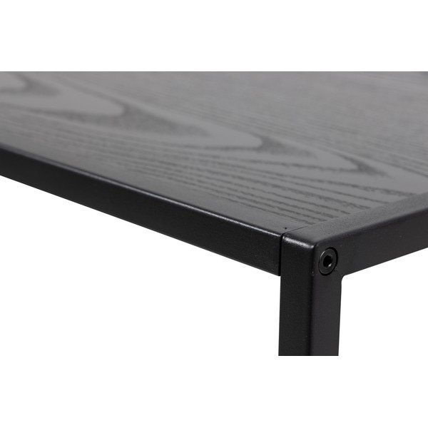 Birou Actona Seaford, 60 x 130 cm, negru-image-1