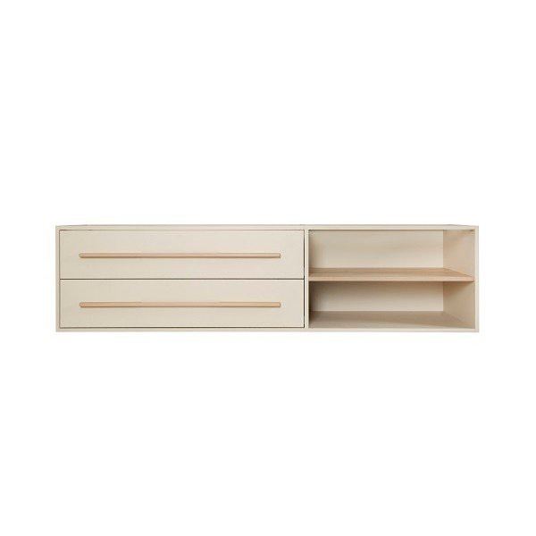 Sertar pentru pat de copii  bej Flexi Grow – Roba-image-2