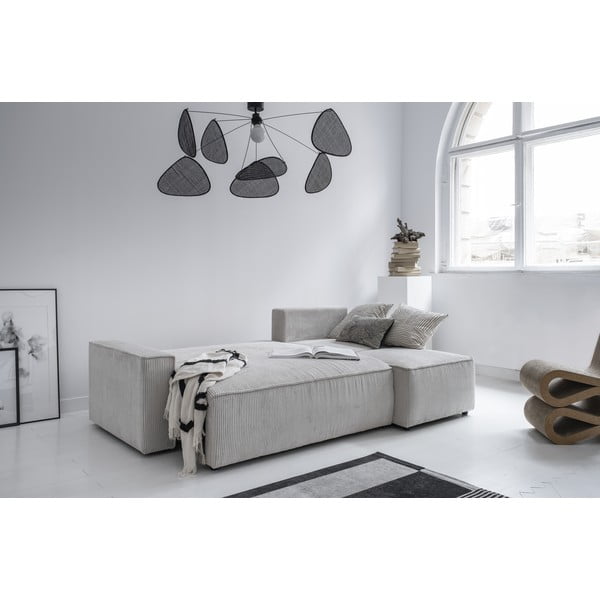 Colțar alb extensibil cu tapițerie din catifea reiată  (cu colț variabil) Brave Dave – Miuform-image-4