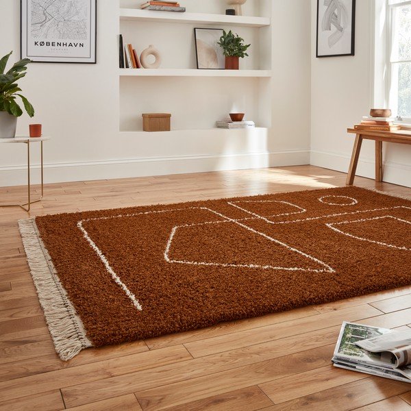 Covor Think Rugs Boho, 160 x 220 cm, roșu-image-2
