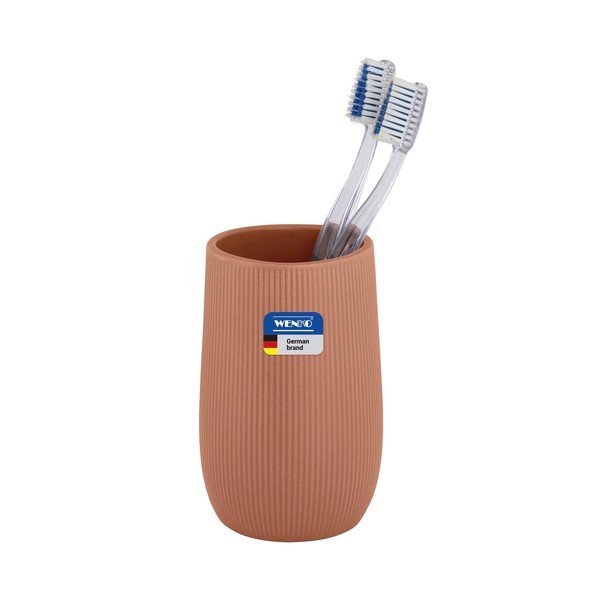 Suport pentru periuța de dinți maro din ceramică Fablo – Wenko-image-3