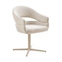 Set de scaune de sufragerie crem cu cotiere 2 buc. tapițat Dover – House Nordic