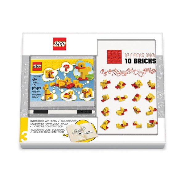 Set agendă, pix și piese de construit LEGO® Stationery Classic Ducks-image-1