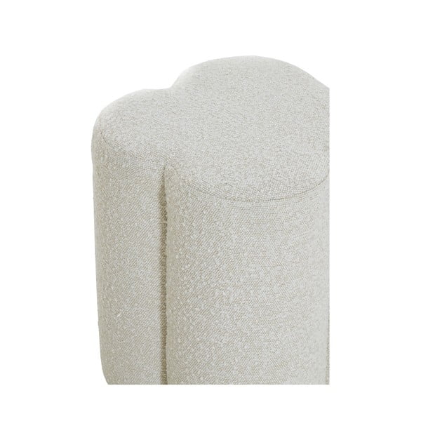 Taburet crem cu tapițerie din stofă bouclé Nalani – Light & Living-image-3