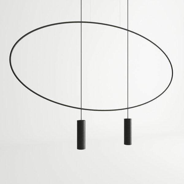 Lustră neagră din metal HOLAR – Thoro-image-3