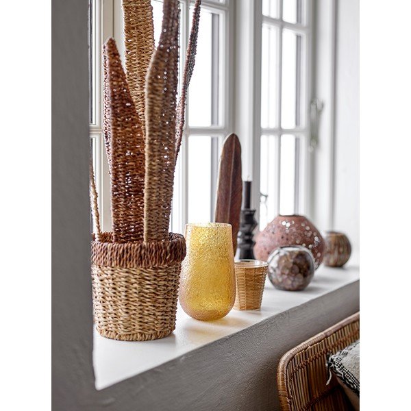 Decorațiune din lemn de mango Bloomingville Deco Leaf, maro-gri-image-3