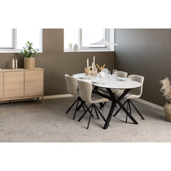 Scaune de dining crem 2 buc. Batilda – Actona-image-1