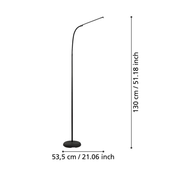 Lampadar negru LED (înălțime 130 cm) LAROA – EGLO-image-2
