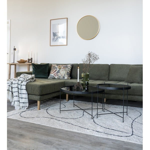 Măsuță de cafea rotundă neagră ø 70 cm Venezia - House Nordic-image-1