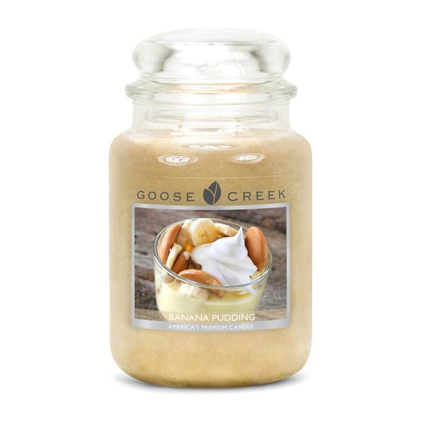 Lumânare parfumată în recipient Goose Creek Banana Pudding, 150 ore de ardere