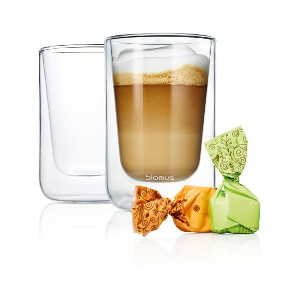 Pahare 2 buc. duble (2 straturi) 250 ml Nero – Blomus-image-2