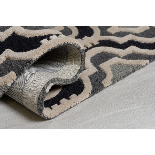 Covor din lână gri 170x120 cm Moorish Amira - Flair Rugs-image-2
