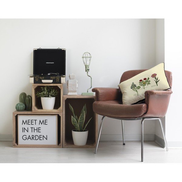 Pernă cu motive florale Surdic Botanic, 50 x 35 cm, bej-image-2