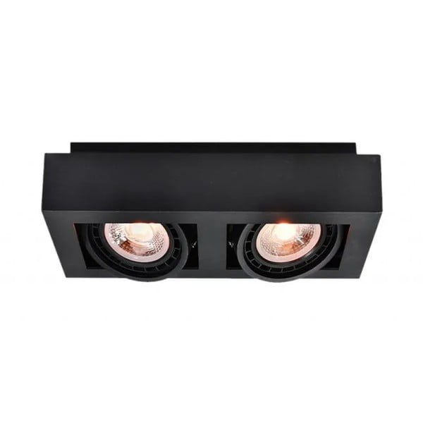 Plafonieră neagră cu abajur din metal 34x18,5 cm Loid – GTV