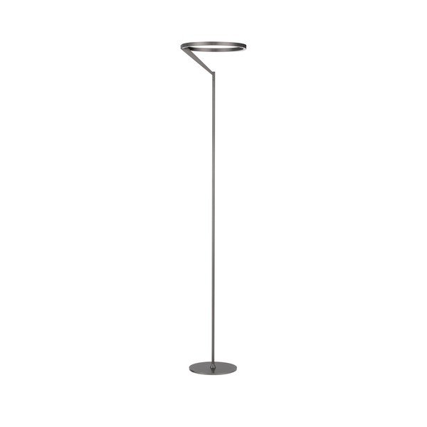 Lampadar argintiu LED cu intensitate reglabilă din aluminiu (înălțime 168 cm) Tilia – Nova Luce