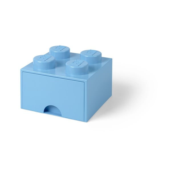 Cutie pătrată pentru depozitare LEGO®, albastru deschis