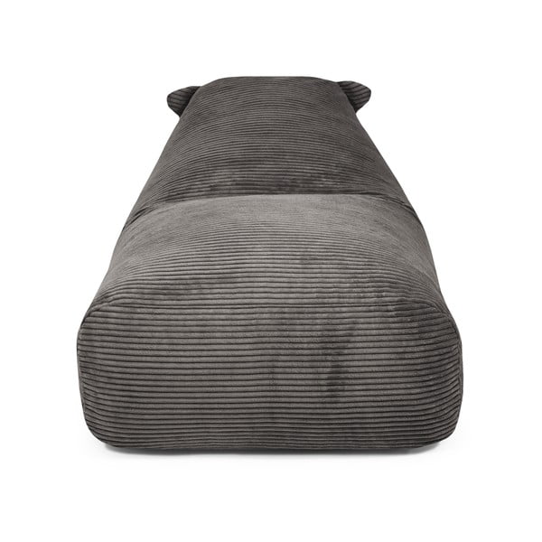 Fotoliu puf pentru copii negru cu tapițerie din catifea reiată Snug 130 Dragon – SLOWDOWN-image-1