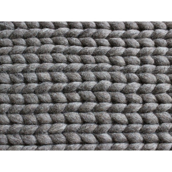 Covor țesut din lână Wooldot Braided Rugs, 170 x 240 cm, maro nucă-image-3