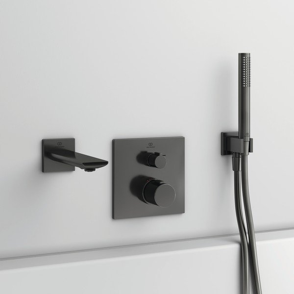 Cap de duș gri antracit din metal IdealRain – Ideal Standard-image-1