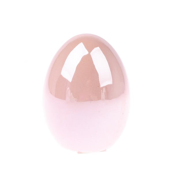 Decorațiune din ceramică Dakls Easter Egg, înălțime 8 cm, roz