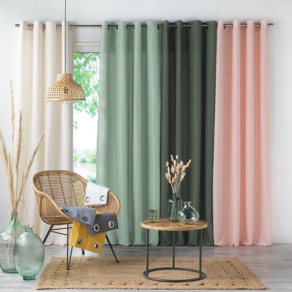 Draperie portocalie din microfibră 140x280 cm Absolu – douceur d'intérieur-image-3