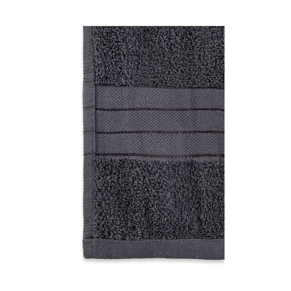 Prosoape gri-antracit 2 buc. din bumbac din frotir 70x140 cm – Good Morning-image-1