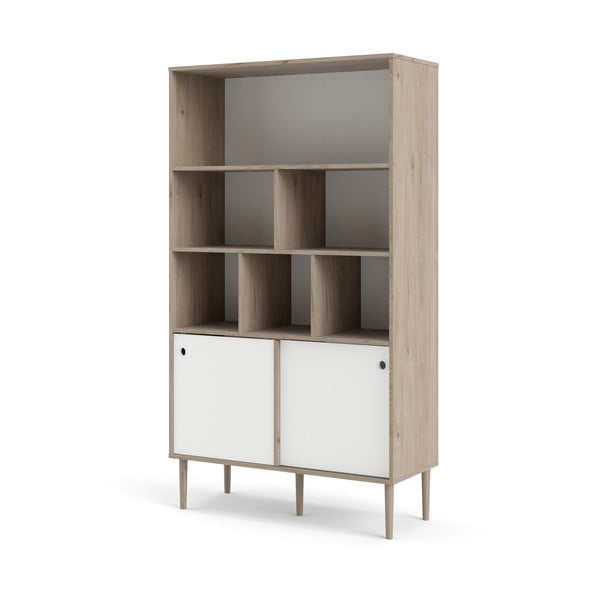 Bibliotecă Tvilum Roma, 99x176 cm, alb-natural-image-2