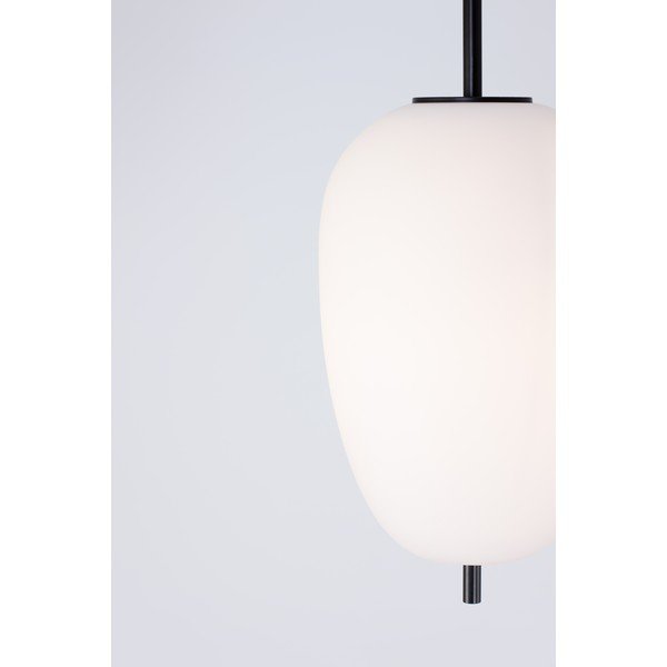 Lustră albă/neagră din sticlă ø 27 cm Lato – Nova Luce-image-1