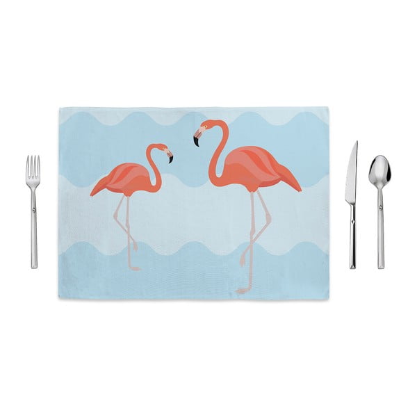Suport farfurie Home de Bleu Flamingo Friends, 35 x 49 cm