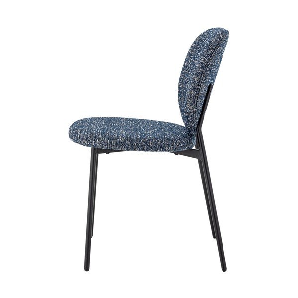 Scaun de dining albastru din material textil Percey – Bloomingville-image-4