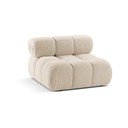 Modul pentru canapea modulară bej cu tapițerie din țesătură bouclé (de mijloc) Bellis – Micadoni Home