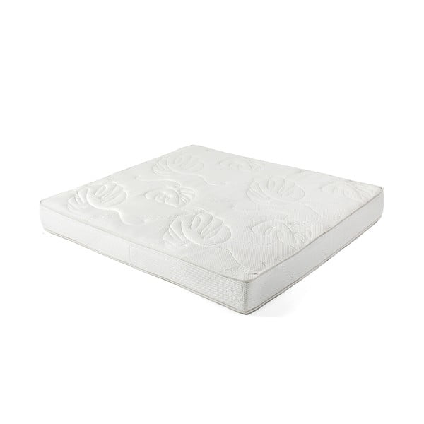 Pat dublu tapițat cu spațiu de depozitare cu saltea și somieră 180x200 cm în culoarea muștar Thessa Bold Line - Bonami Selection-image-4