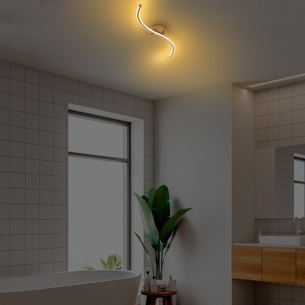 Plafonieră aurie LED 10x67 cm Yilan – Opviq lights-image-2