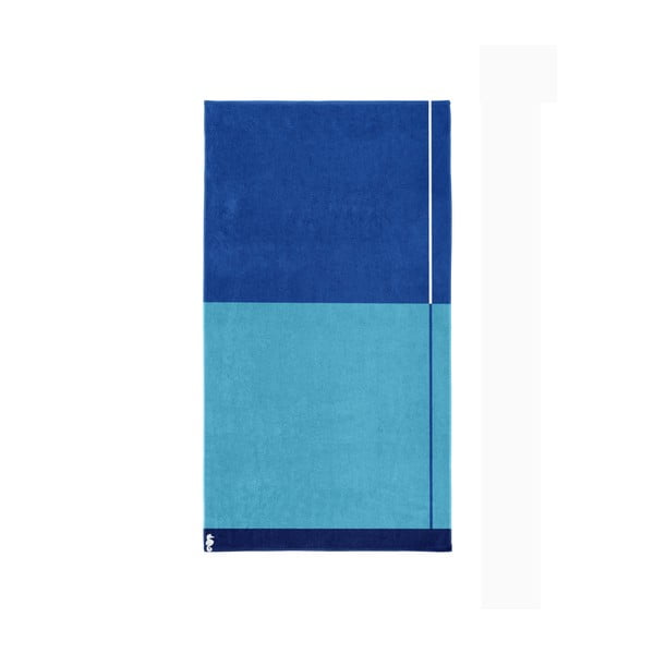 Prosop de baie Seahorse Block, 180 x 100 cm, albastru