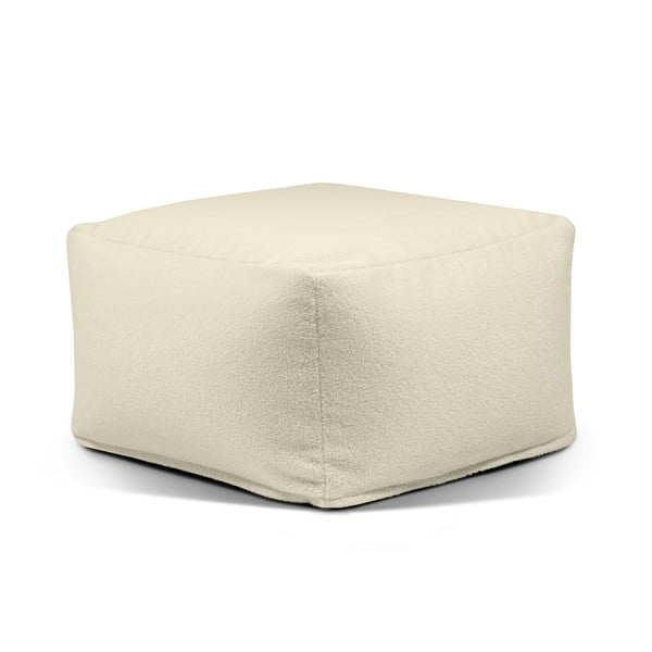 Fotoliu bean bag maro cu tapițerie din țesătură bouclé Softbox MooG – SLOWDOWN-image-2