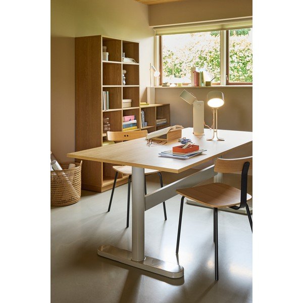 Birou cu blat cu aspect de lemn de stejar 90x190 cm Tona – Hübsch-image-2