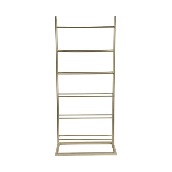 Raft pentru sticle de vin auriu din metal număr de sticle 5 38x84,5x20 cm Single Floor – PT LIVING