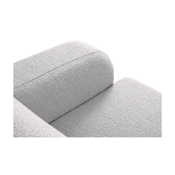 Canapea gri deschis cu tapițerie din stofă bouclé 235 cm Molino – Micadoni Home-image-4