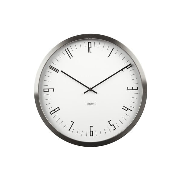 Ceas de perete Present Time Cased Index, alb