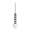 Lustră neagră/taupe din metal ø 12 cm Rayado – Leitmotiv