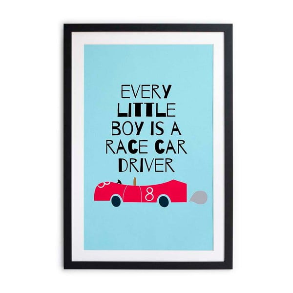 Tablou Little Nice Things Race Car, 40 x 60 cm