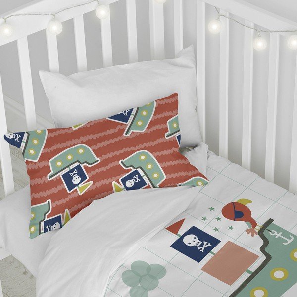 Lenjerie de pat din bumbac pentru copii Moshi Moshi Pirate, 100 x 120 cm-image-3