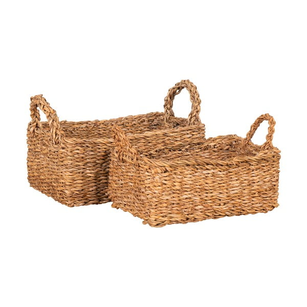 Coșuri de depozitare 2 buc. din iarbă-de-mare 32x23x13 cm Morella – House Nordic