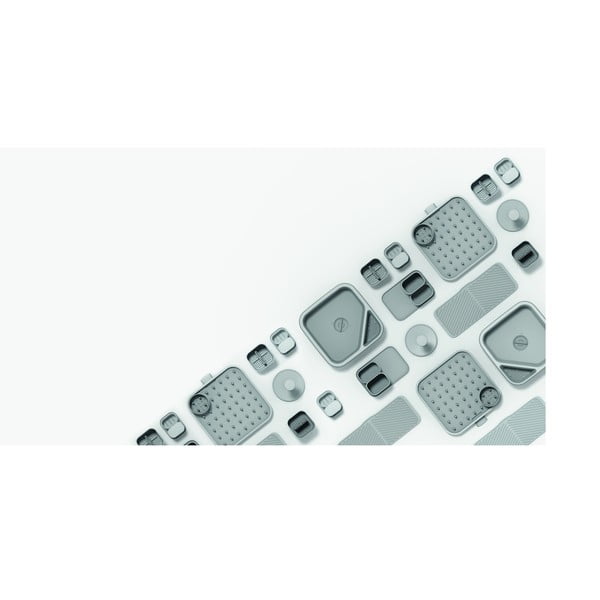 Scurgător de vase gri deschis pentru tacâmuri din plastic 12x11 cm Duo – Joseph Joseph-image-4