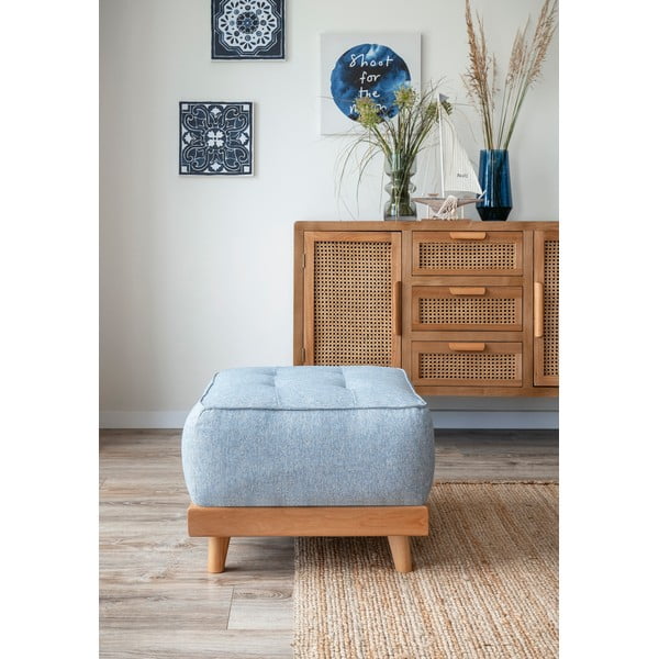 Taburet Miuform Dazzling Daisy, albastru deschis-image-1