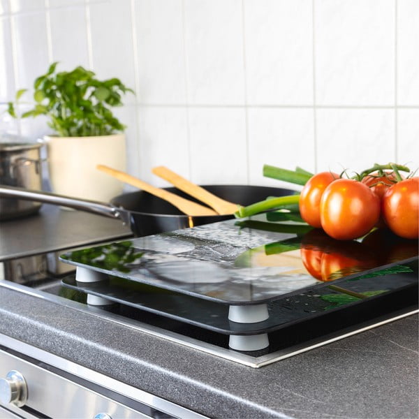 Set 2 protecții din sticlă pentru aragaz Wenko Mojitos, 52 x 30 cm-image-1