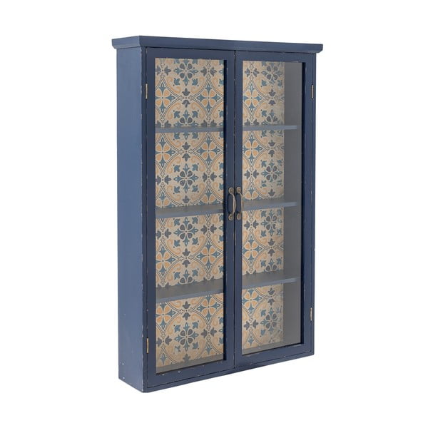 Vitrină albastră din lemn de brad 81x122x22 cm Hazem – Bloomingville-image-2