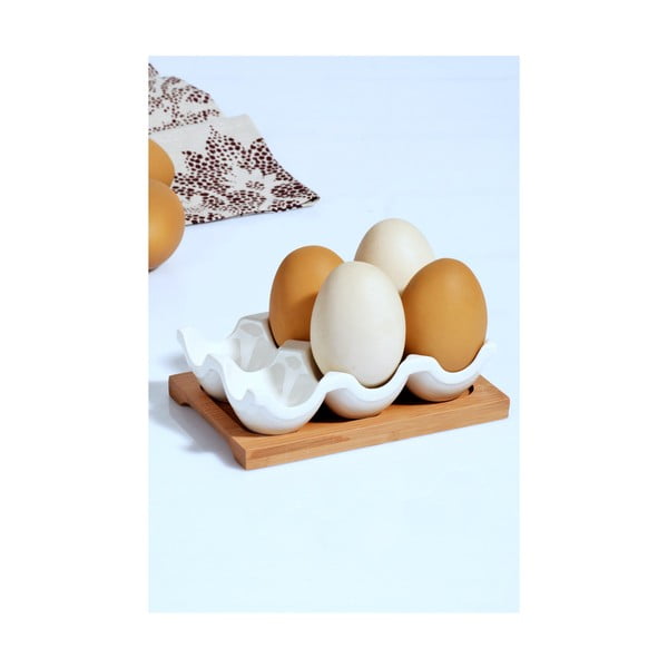 Suport in porțelan pentru ouă Kosova, 10,5 x 15 x 4 cm