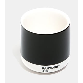 Cană termică din ceramică Pantone Cortado, 175 ml, negru