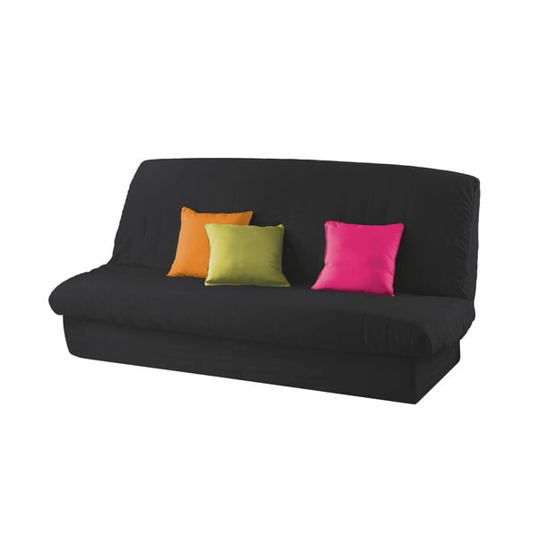 Husă neagră elastică pentru canapea cu 3 locuri Essentiel – douceur d'intérieur